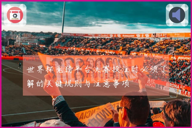 世界杯竞猜平台决赛投注时必须了解的关键规则与注意事项