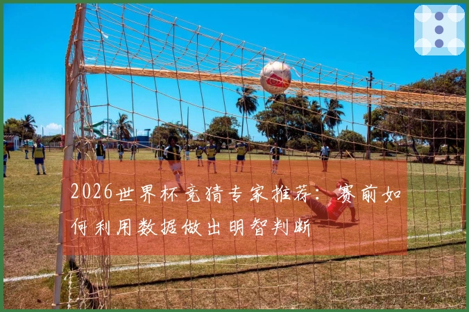 2026世界杯竞猜专家推荐:赛前如何利用数据做出明智判断